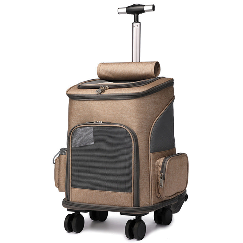 Cat & Dog Travel Bag with Universal Wheels