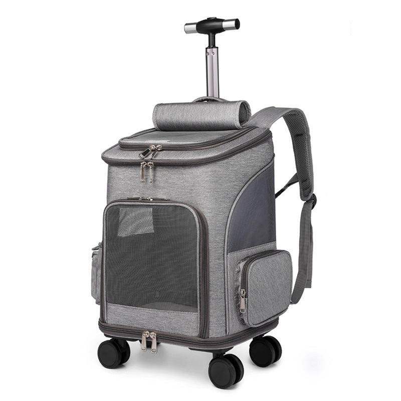 Cat & Dog Travel Bag with Universal Wheels