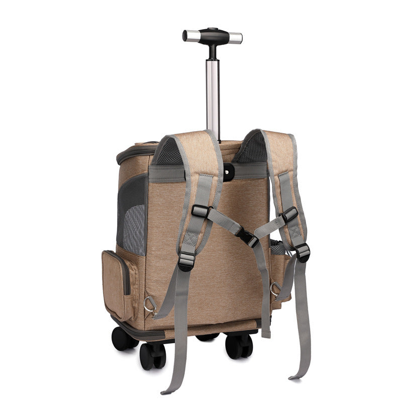 Cat & Dog Travel Bag with Universal Wheels