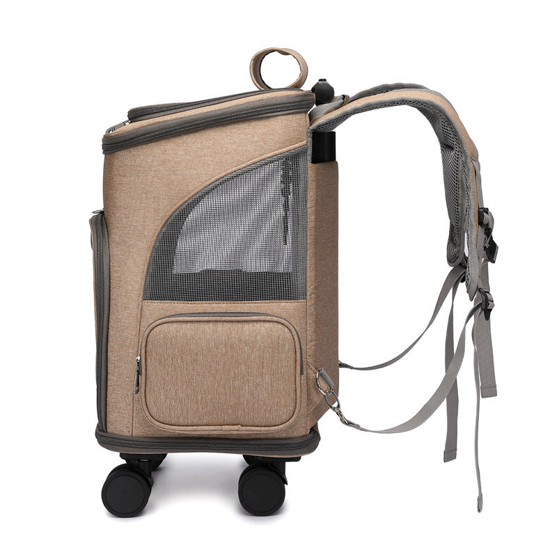 Cat & Dog Travel Bag with Universal Wheels