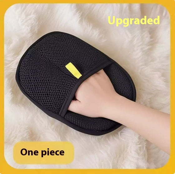 Deshedding Brush Mitt for Long, Short & Curly Hair Dogs, Cats & Rabbits
