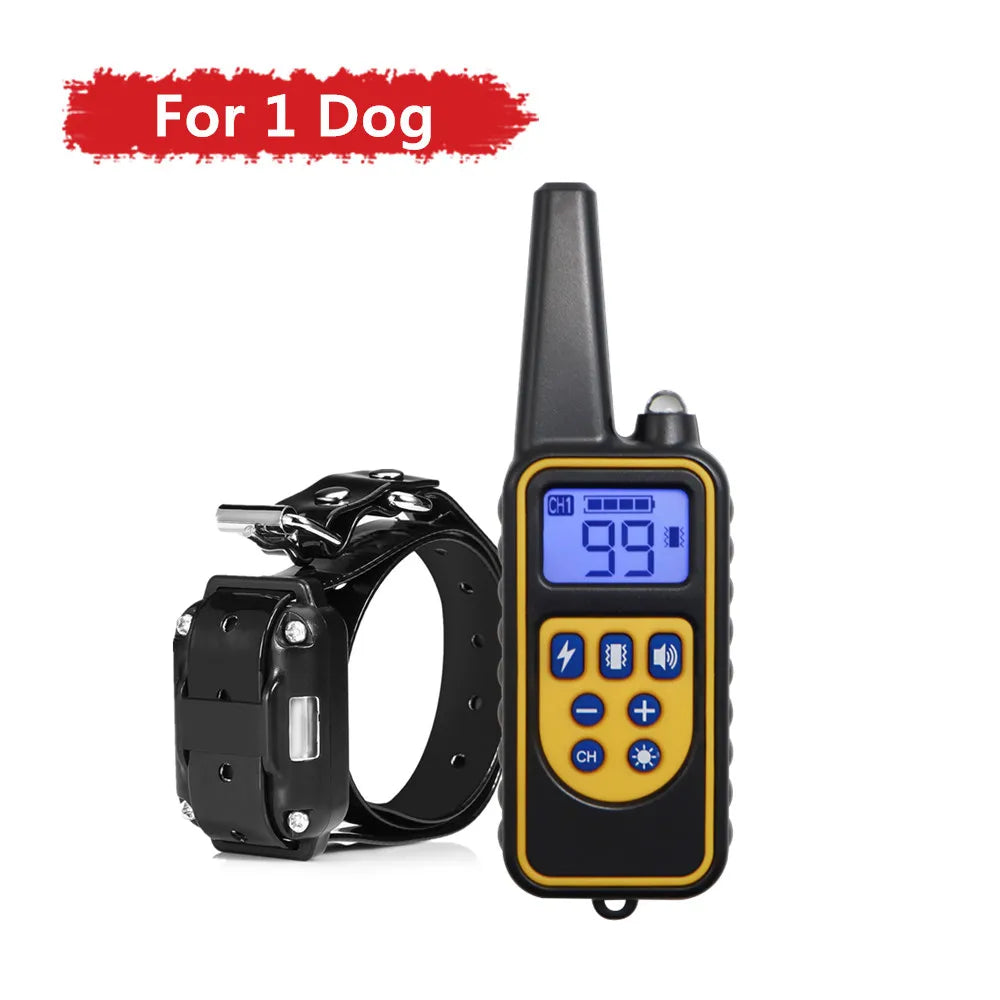 Electric Dog Training Collar Waterproof Dog Bark Collar Pet With