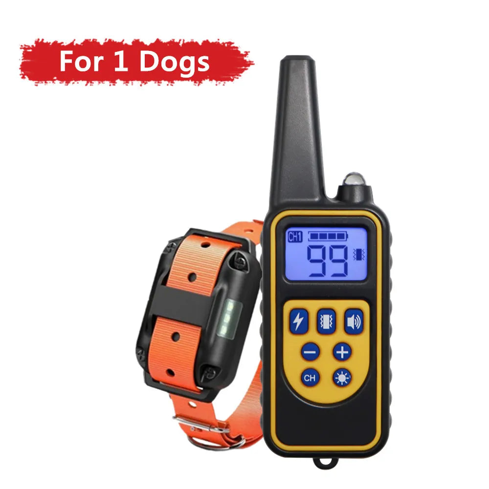 Electric Dog Training Collar Waterproof Dog Bark Collar Pet With