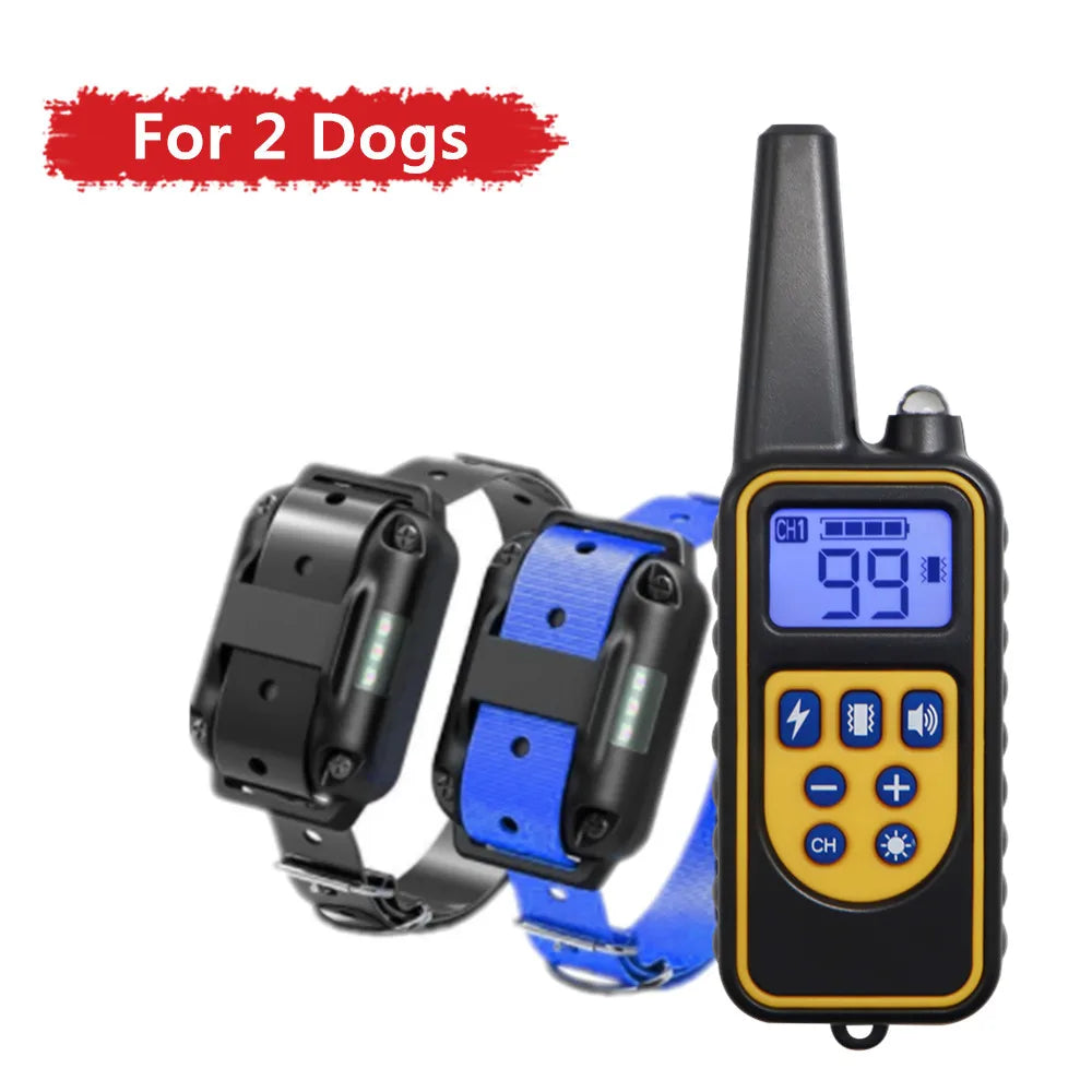 Electric Dog Training Collar Waterproof Dog Bark Collar Pet With