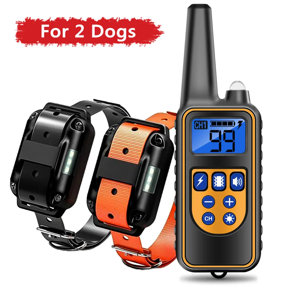 Electric Dog Training Collar Waterproof Dog Bark Collar Pet With