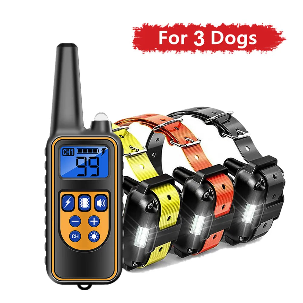 Electric Dog Training Collar Waterproof Dog Bark Collar Pet With