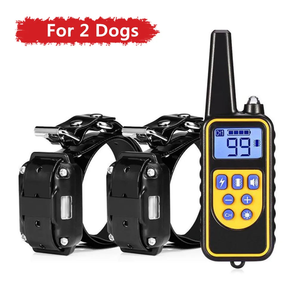 Electric Dog Training Collar Waterproof Dog Bark Collar Pet With
