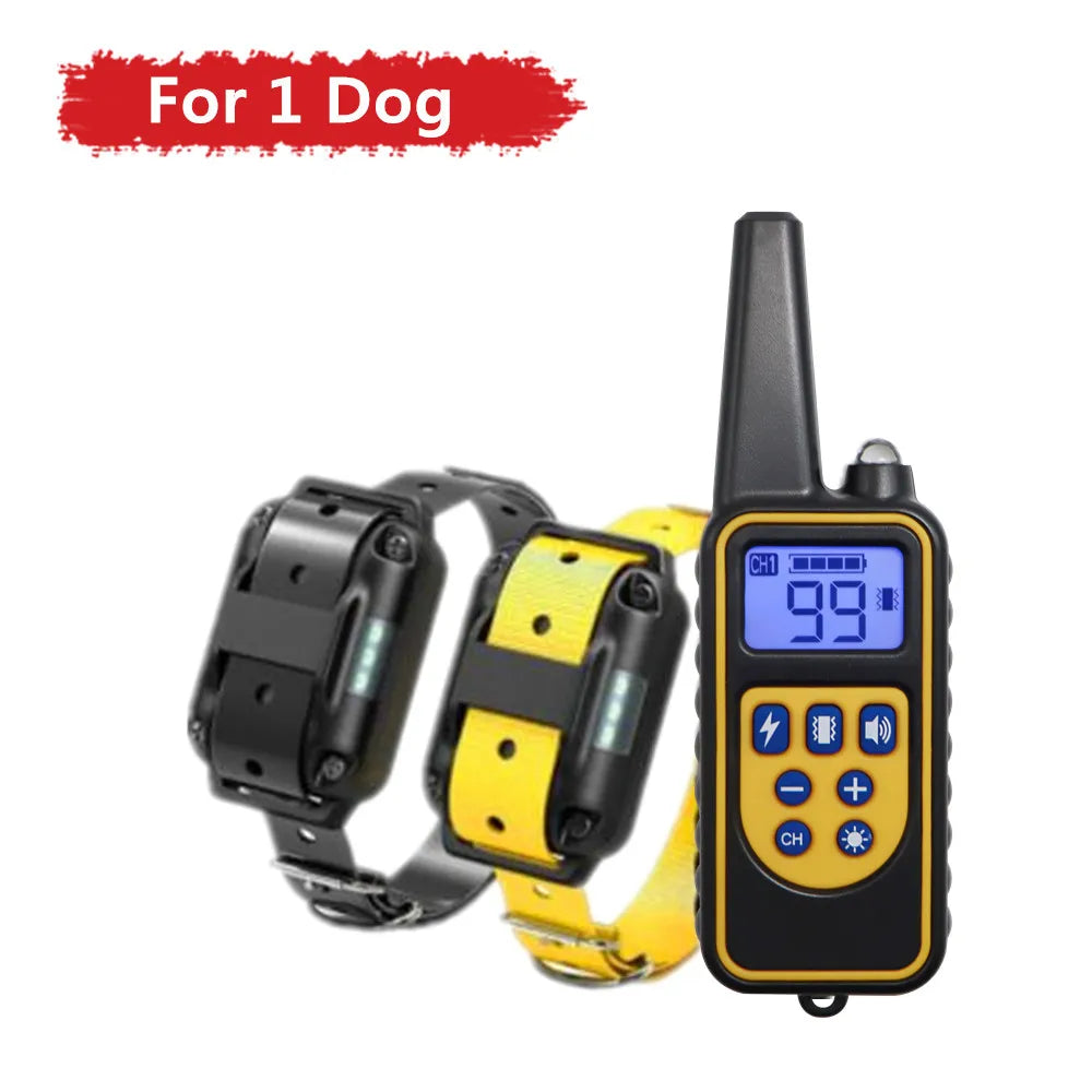 Electric Dog Training Collar Waterproof Dog Bark Collar Pet With