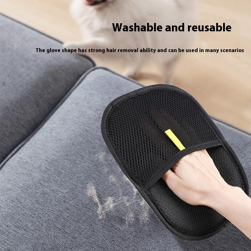 Deshedding Brush Mitt for Long, Short & Curly Hair Dogs, Cats & Rabbits